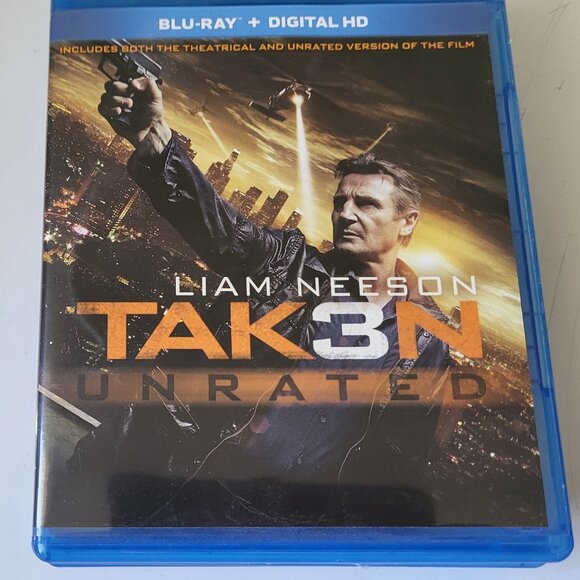 LIAM NEESON IN TAKEN 1,2,& 3 BLU-RAY MOVIE'S - Picture 5 of 9